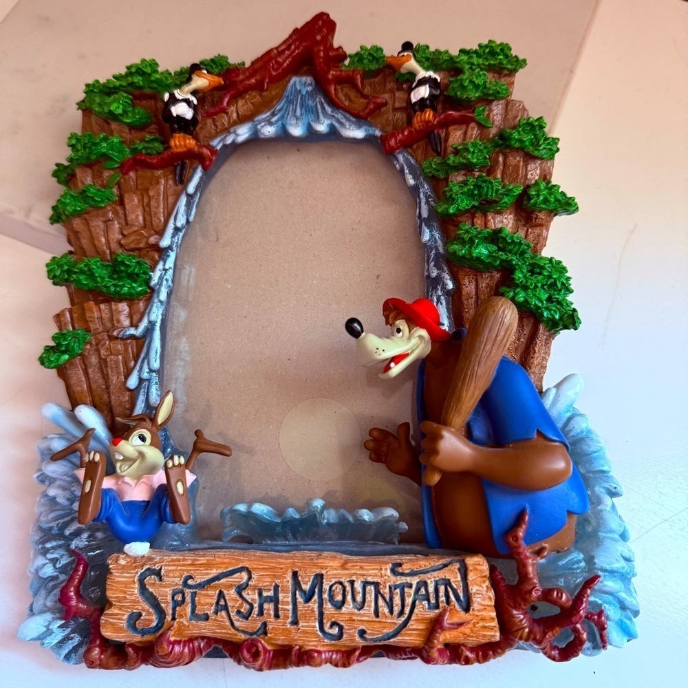 Vintage Splash Mountain Disney Parks 3D Picture Frame Heavy Resin